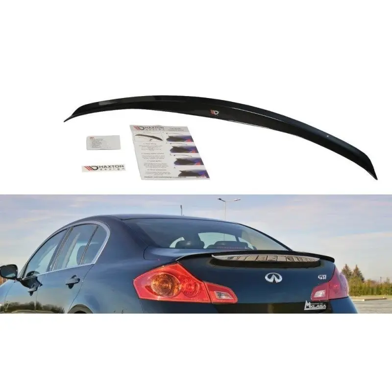 SPOILER CAP INFINITI G37 SEDAN - MAXTON DESIGN - FINITION NOIR BRILLANT Livraison Gratuite