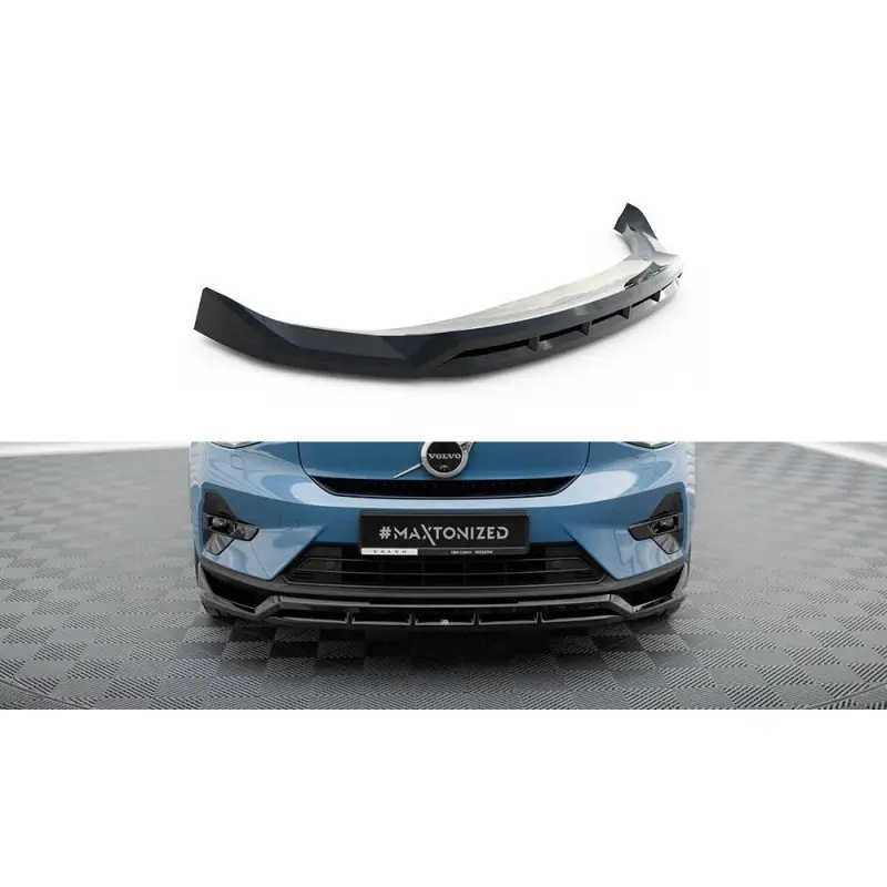 LAME DU PARE-CHOCS AVANT VOLVO C40 MK1 - MAXTONDESIGN - FINITION: NOIR BRILLANT Promotion Saisonnière