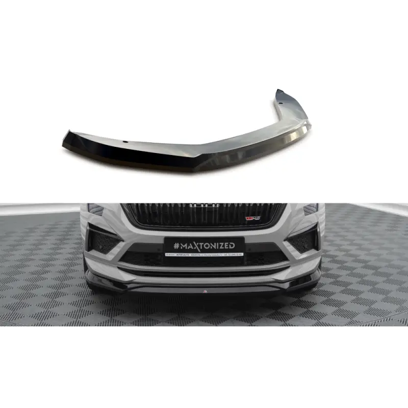 Seulement Aujourd’hui LAME DU PARE-CHOCS AVANT V.2 SKODA KODIAQ RS MK1 FACELIFT - MAXTONDESIGN - FINITION: NOIR BRILLANT