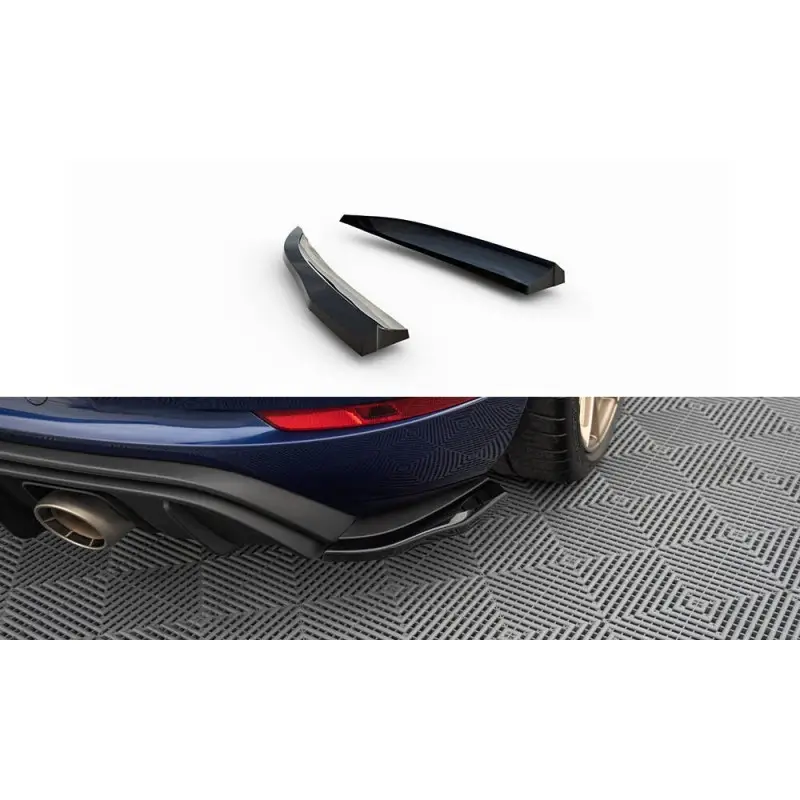 Nouvel Arrivage LAMES DE PARE-CHOCS ARRIERE LATERALES PORSCHE 718 CAYMAN GT4 RS 982C - MAXTONDESIGN - FINITION: NOIR BRILLANT