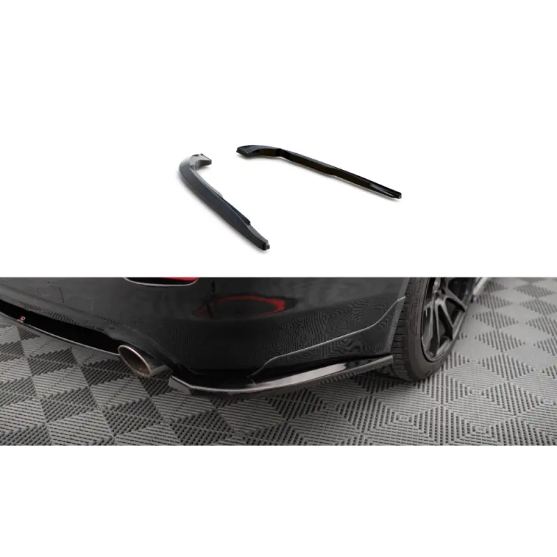 Must-Have LAMES DE PARE-CHOCS ARRIÈRE LATÉRALES INFINITI Q50 S MK1 - MAXTONDESIGN - FINITION NOIR BRILLANT