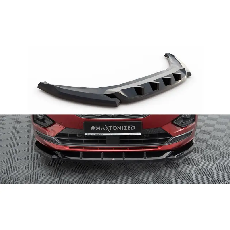 LAME DU PARE-CHOCS AVANT V.1 SEAT TARRACO FR MK1 - MAXTONDESIGN - FINITION: NOIR BRILLANT Acheter Direct