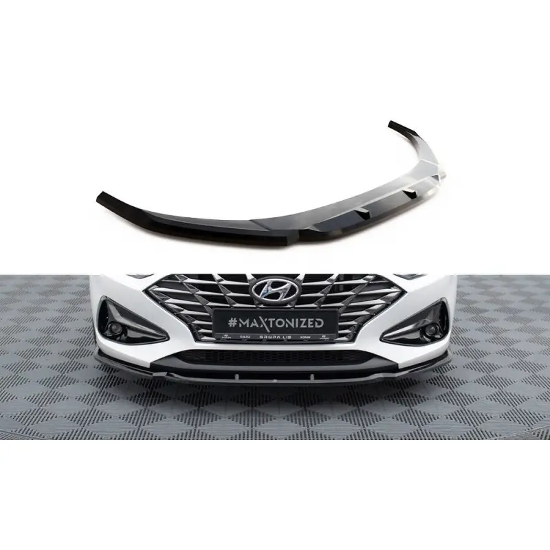 LAME DU PARE-CHOCS AVANT V.1 HYUNDAI I30 MK3 FACELIFT - MAXTONDESIGN - FINITION: NOIR BRILLANT Solde