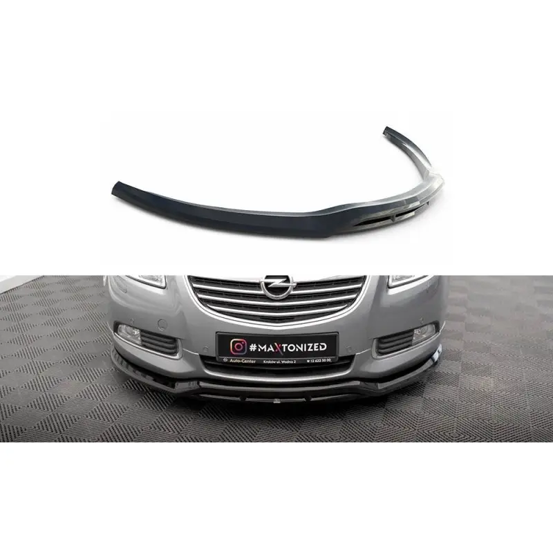LAME DU PARE-CHOCS AVANT OPEL INSIGNIA OPC-LINE MK1 - MAXTONDESIGN - FINITION: NOIR BRILLANT Offre Du Jour