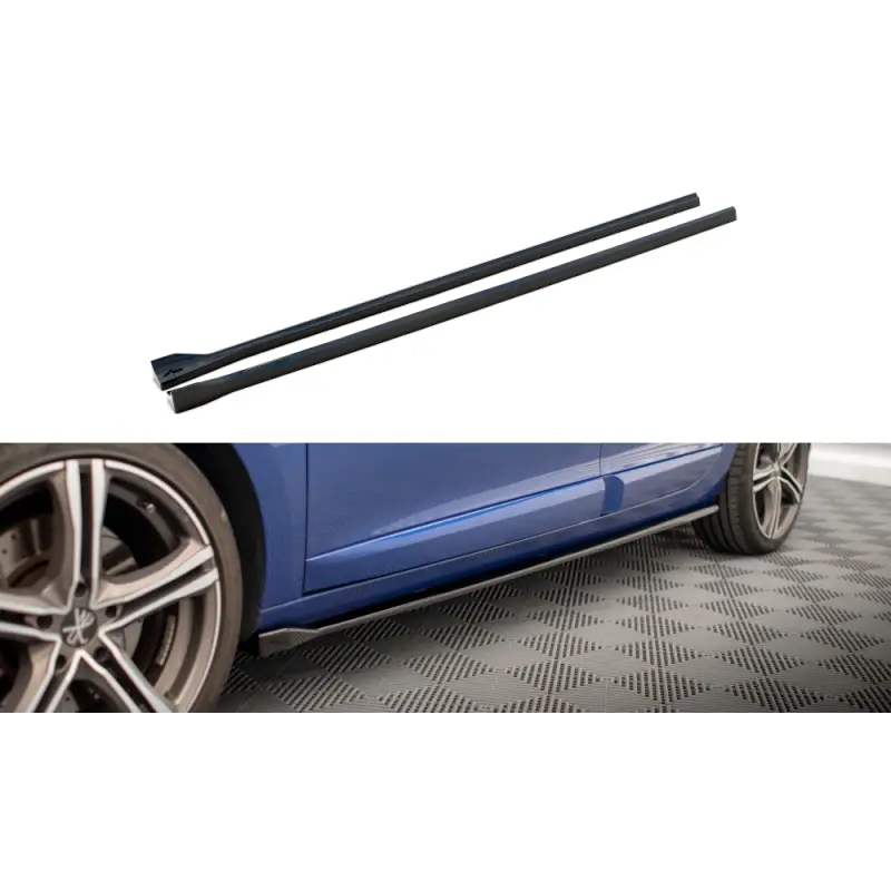 RAJOUTS DES BAS DE CAISSE RENAULT MEGANE GT LINE GRANDTOUR MK3 FACELIFT - MAXTONDESIGN - FINITION NOIR BRILLANT Top Vente
