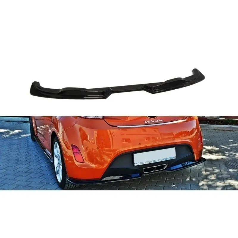 ARRIÈRE SPLITTER HYUNDAI VELOSTER - MAXTON DESIGN - FINITION NOIR BRILLANT Nouvel Arrivage