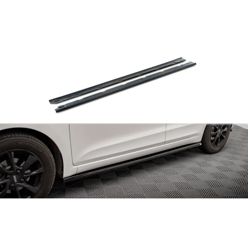 RAJOUTS DES BAS DE CAISSE HYUNDAI I20 MK2 FACELIFT - MAXTONDESIGN - FINITION NOIR BRILLANT Nouveauté