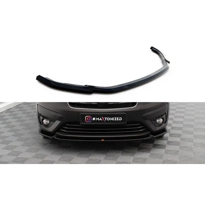 LAME DU PARE-CHOCS AVANT RENAULT EXPRESS MK2 - MAXTONDESIGN - FINITION NOIR BRILLANT Offre Exclusive