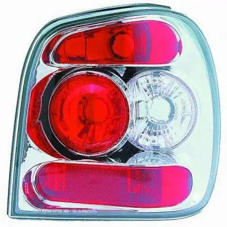 SET 2 FEUX ARRIERES DESIGN CHROME TRANSPARENT VW POLO 6N (94-99) Prix Réduit