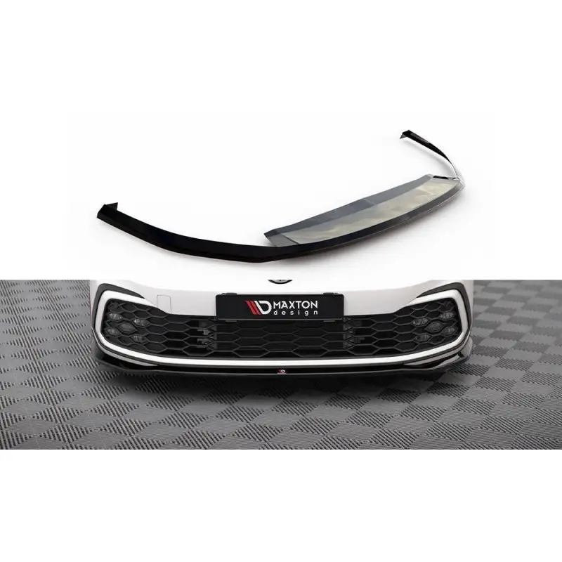 Remise LAME DU PARE-CHOCS AVANT V.7 VOLKSWAGEN GOLF GTI MK8 - MAXTONDESIGN - FINITION NOIR BRILLANT