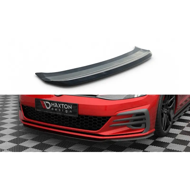 LAME DU PARE-CHOCS AVANT V.5 VOLKSWAGEN GOLF GTI MK7 FACELIFT - MAXTONDESIGN - FINITION NOIR BRILLANT Populaire