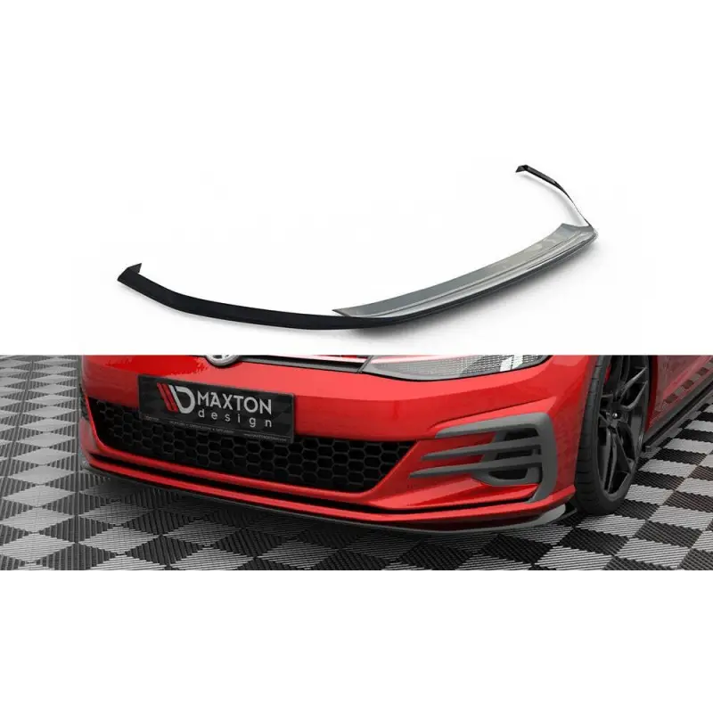 Commander Maintenant LAME DU PARE-CHOCS AVANT V.4 VOLKSWAGEN GOLF GTI MK7 FACELIFT - MAXTONDESIGN - FINITION NOIR BRILLANT