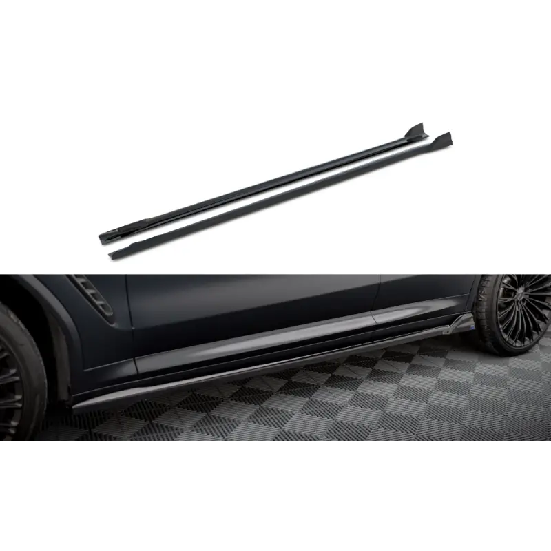 Prix Cassé RAJOUTS DES BAS DE CAISSE BMW X3 M-PACK G01 FACELIFT - MAXTONDESIGN - FINITION NOIR BRILLANT