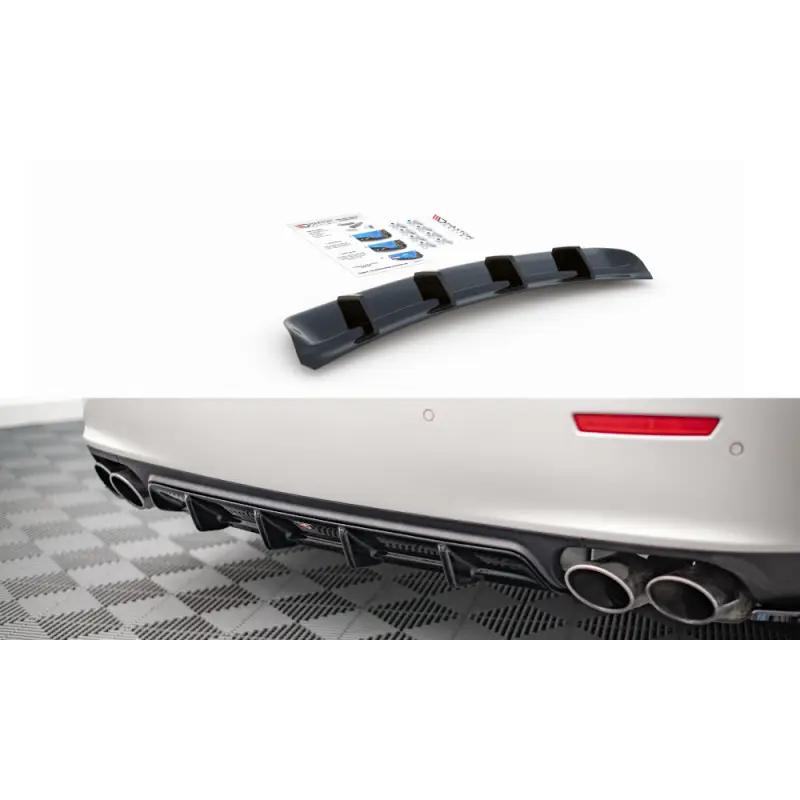 Bon Plan DIFFUSEUR ARRIÈRE COMPLET MASERATI GHIBLI MK3 - MAXTON DESIGN - FINITION NOIR BRILLANT