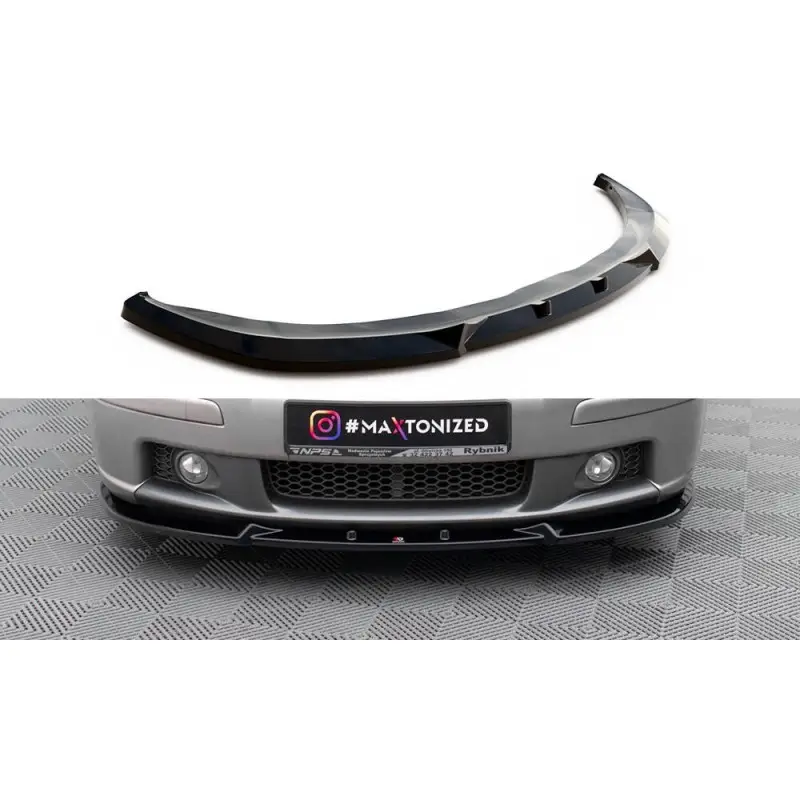 LAME DU PARE-CHOCS AVANT TOYOTA YARIS T-SPORT MK1 FACELIFT - MAXTONDESIGN - FINITION NOIR BRILLANT Populaire