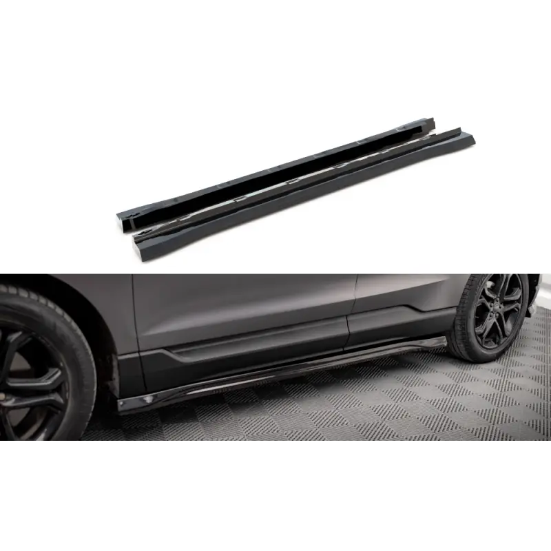 Soldes RAJOUTS DES BAS DE CAISSE FORD EDGE MK2 - MAXTONDESIGN - FINITION NOIR BRILLANT