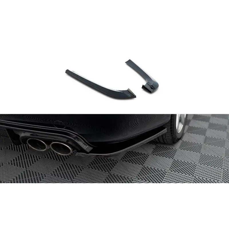 Retour Gratuit LAMES DE PARE-CHOCS ARRIERE LATERALES V.2 MERCEDES-BENZ CLK W209 - MAXTONDESIGN - FINITION: NOIR BRILLANT