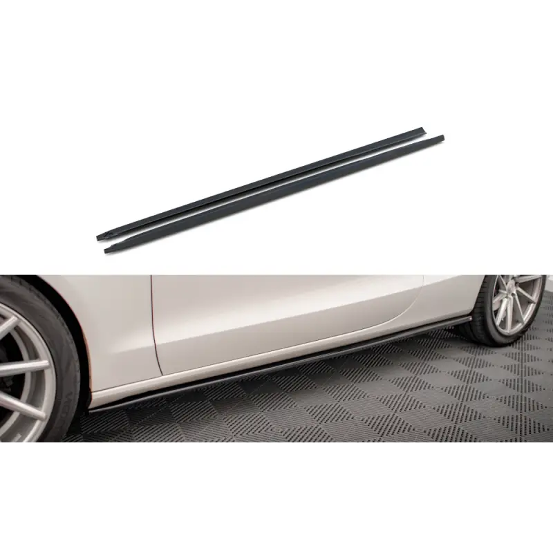 Achat Immédiat RAJOUTS DES BAS DE CAISSE V.2 AUDI A5 / A5 S-LINE / S5 COUPE 8T - MAXTONDESIGN - FINITION NOIR BRILLANT