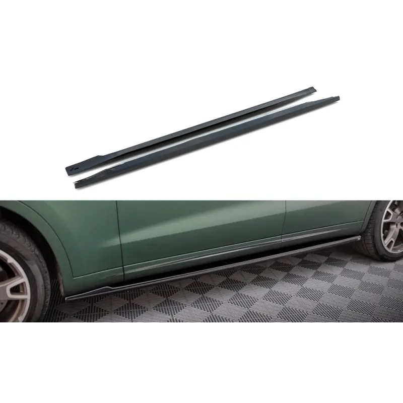 Prix Réduit RAJOUTS DES BAS DE CAISSE MASERATI LEVANTE MK1- MAXTONDESIGN - FINITION NOIR BRILLANT