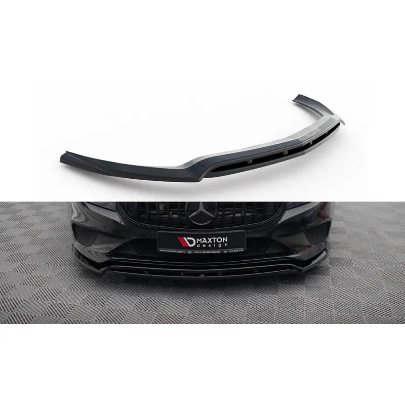 Prix Cassé LAME DU PARE-CHOCS AVANT MERCEDES-BENZ CLS C218 FACELIFT - MAXTONDESIGN - FINITION NOIR BRILLANT
