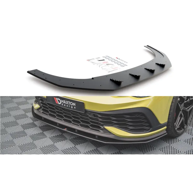 SPORT DURABILITE LAME DU PARE-CHOCS AVANT VOLKSWAGEN GOLF 8 GTI CLUBSPORT - MAXTONDESIGN Authentique