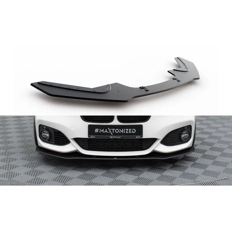 Meilleur Choix SPORT DURABILITE LAME DU PARE-CHOCS AVANT V.3 BMW 1 F20 M-PACK FACELIFT - M140I- MAXTONDESIGN