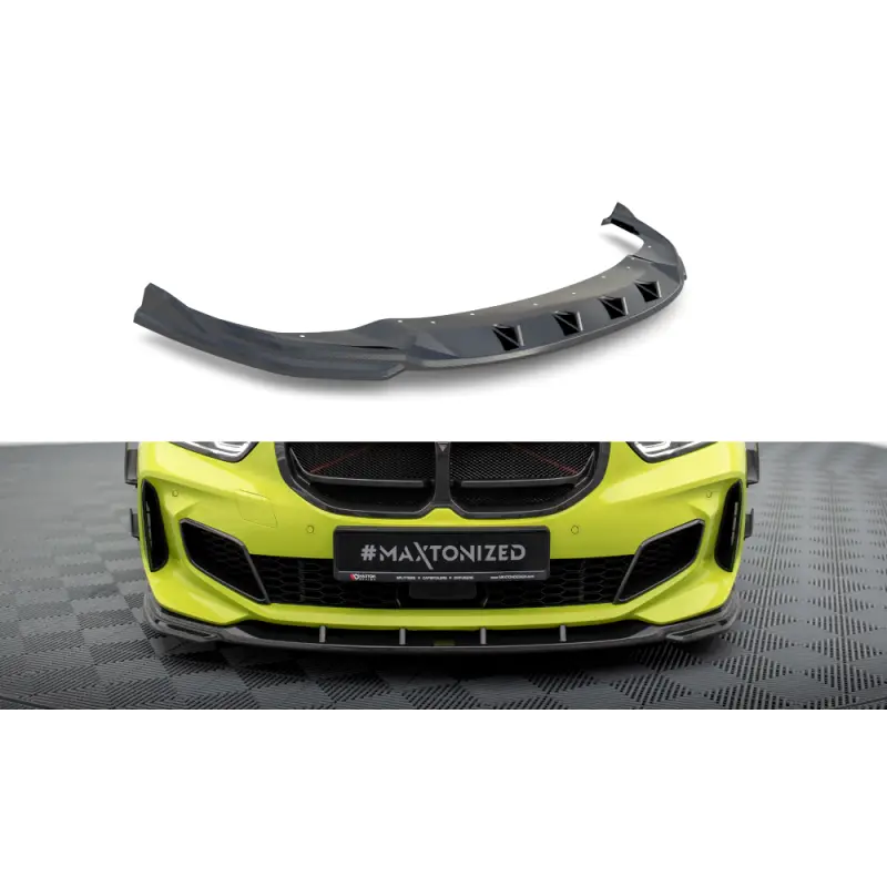 LAME DU PARE-CHOCS AVANT EN FIBRE DE CARBON BMW 1 F40 M-PACK - M135I - MAXTONDESIGN Affaire À Saisir