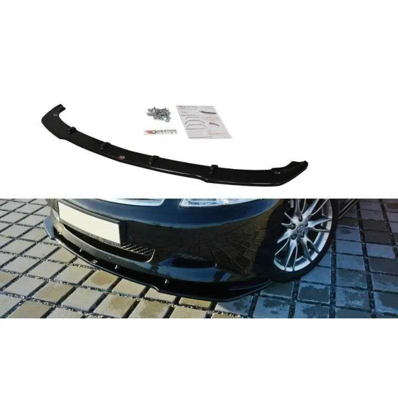 Meilleure Vente LAME DU PARE-CHOCS AVANT V.1 INFINITI G37 SEDAN - MAXTON DESIGN - FINITION NOIR BRILLANT