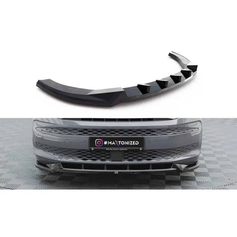 Prix Bas LAME DU PARE-CHOCS AVANT V.2 VOLKSWAGEN MULTIVAN T7 - MAXTONDESIGN - FINITION: NOIR BRILLANT