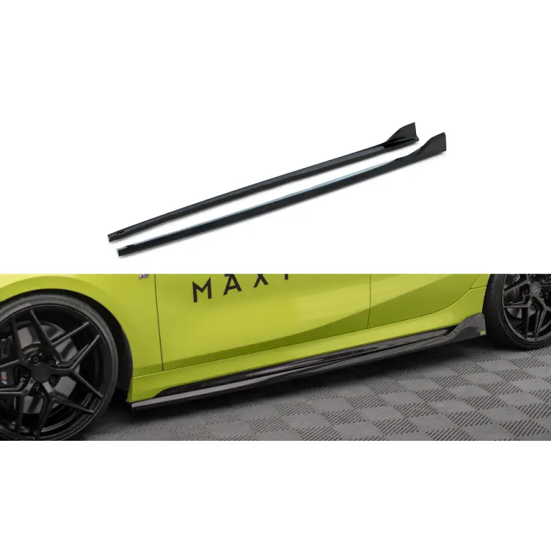 RAJOUTS DES BAS DE CAISSE V.5 BMW 1 F40 M-PACK/ M135I- MAXTONDESIGN - FINITION NOIR BRILLANT Meilleur Choix