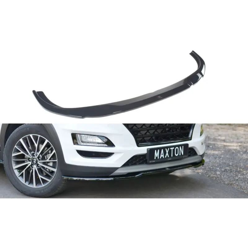 Super Prix LAME DU PARE-CHOCS AVANT - SPLITTER V.2 HYUNDAI TUCSON MK3 FACELIFT - MAXTON DESIGN - FINITION NOIR BRILLANT