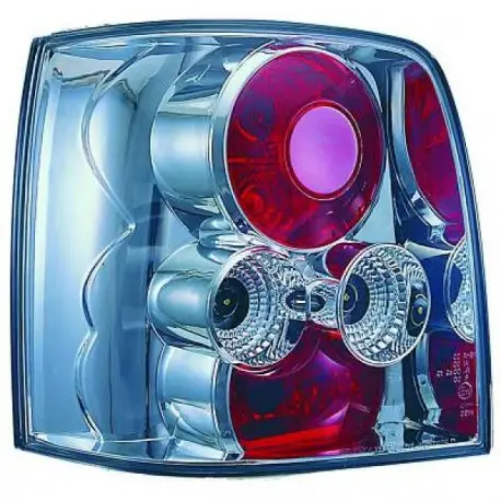 SET 2 FEUX ARRIERES DESIGN FOND CHROME - TRANSPARENT VW PASSAT 3B BREAK - VARIANT (96-00) Offre Spéciale