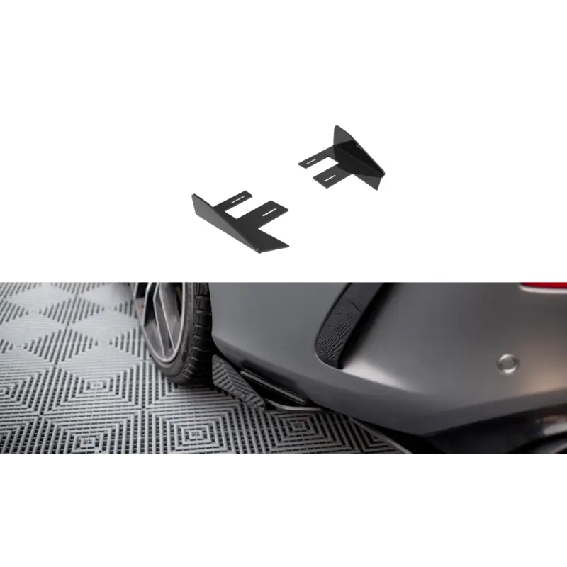 REAR SIDE FLAPS MERCEDES-AMG C43 COUPE C205 FACELIFT - MAXTONDESIGN - FINITION: NOIR BRILLANT Retour Gratuit