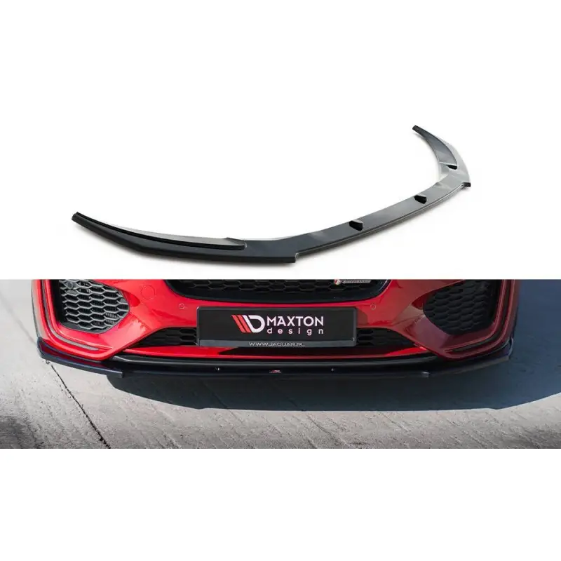 Nouveauté LAME DU PARE-CHOCS AVANT JAGUAR XE R-DYNAMIC X760 FACELIFT - MAXTONDESIGN - FINITION NOIR BRILLANT