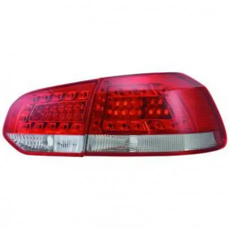 FEUX ARRIERES DESIGN - ROUGE BLANC À LED VW GOLF 6 (08-12) SAUF BREAK & CABRIOLET - MOD3 Achat Immédiat