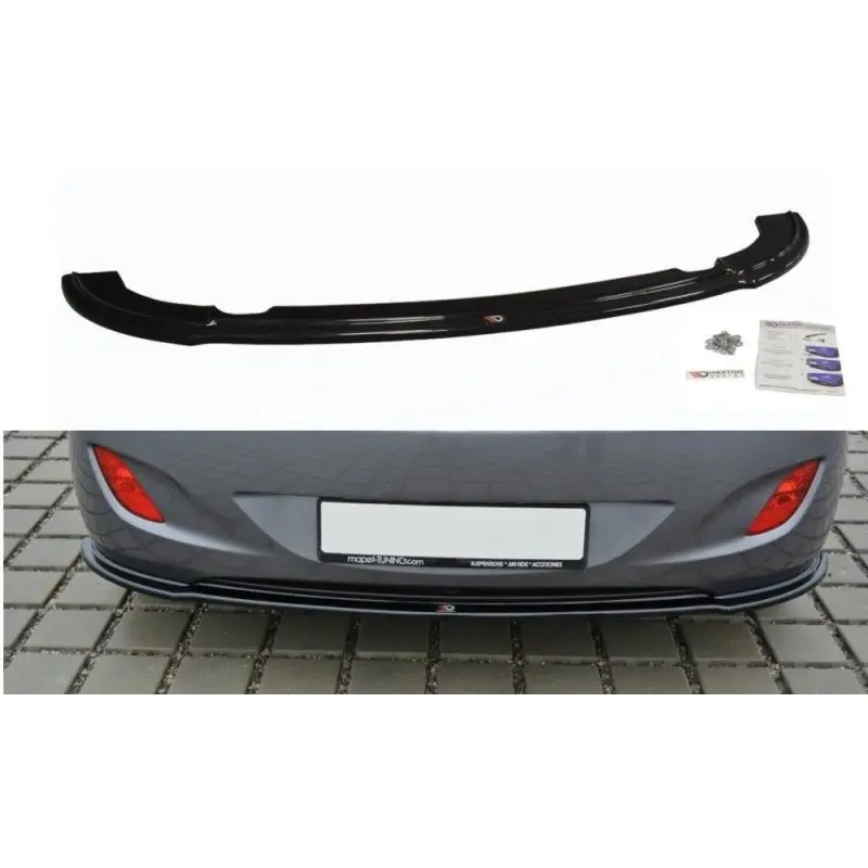 CENTRAL ARRIÈRE SPLITTER HYUNDAI I30 MK.2 - MAXTON DESIGN - FINITION NOIR BRILLANT Super Prix