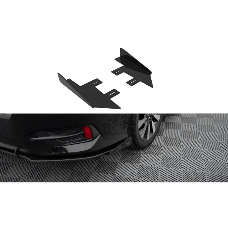 REAR SIDE FLAPS HONDA CIVIC MK10 - MAXTONDESIGN - FINITION: NOIR BRILLANT Must-Have