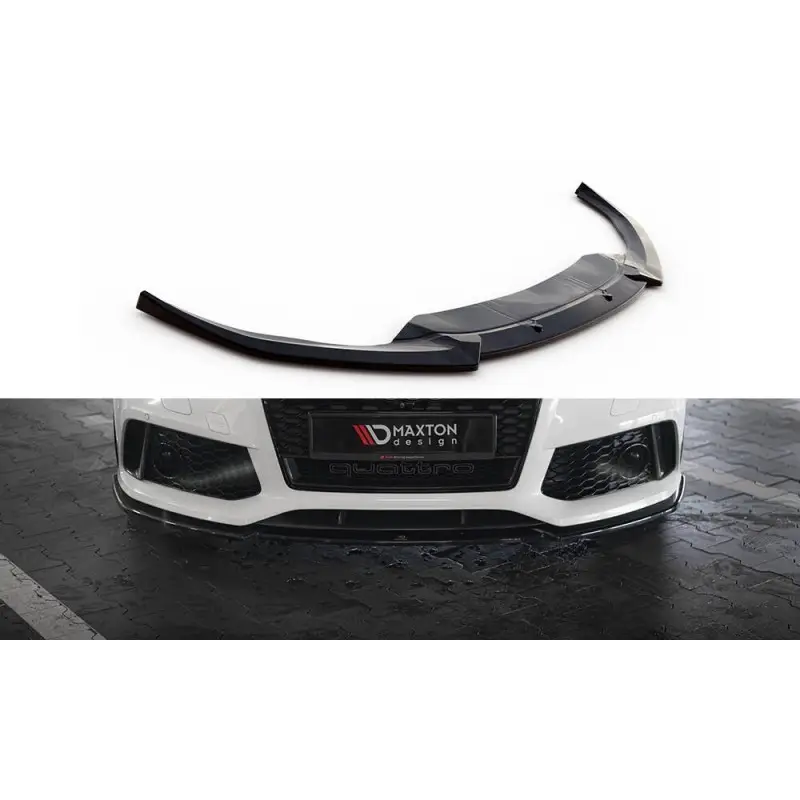 LAME DU PARE-CHOCS AVANT V.3 AUDI RS7 C7 FACELIFT - MAXTONDESIGN - FINITION NOIR BRILLANT Commande En Gros
