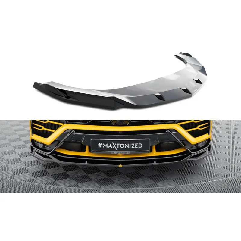 Livraison Express LAME DU PARE-CHOCS AVANT V.3 LAMBORGHINI URUS MK1 - MAXTONDESIGN - FINITION: NOIR BRILLANT