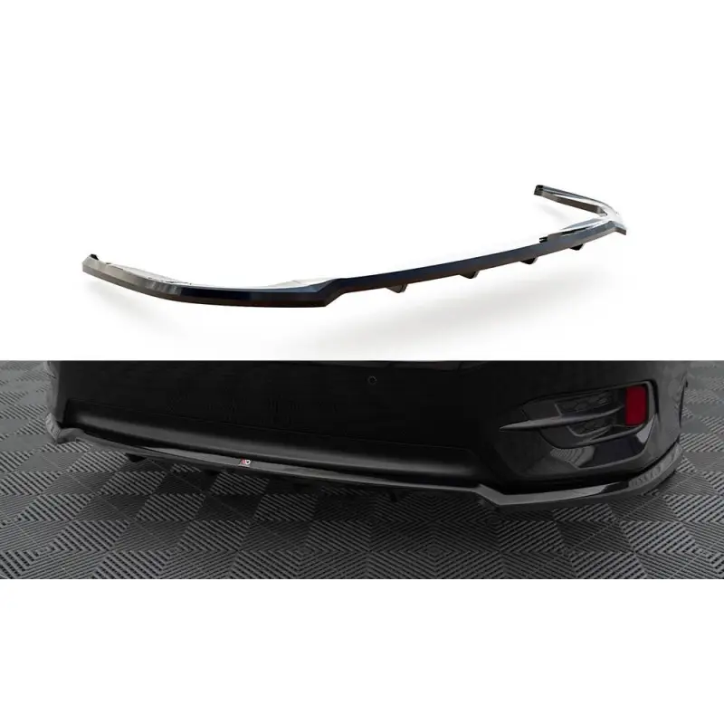 Livraison Express CENTRAL ARRIERE SPLITTER (AVEC UNE BARRE VERTICALE) HONDA CIVIC MK10 - MAXTONDESIGN - FINITION: NOIR BRILLANT