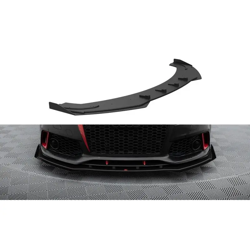 Satisfait Ou Remboursé STREET PRO LAME DU PARE-CHOCS AVANT+ FLAPS AUDI A7 RS7 LOOK C7 - MAXTONDESIGN