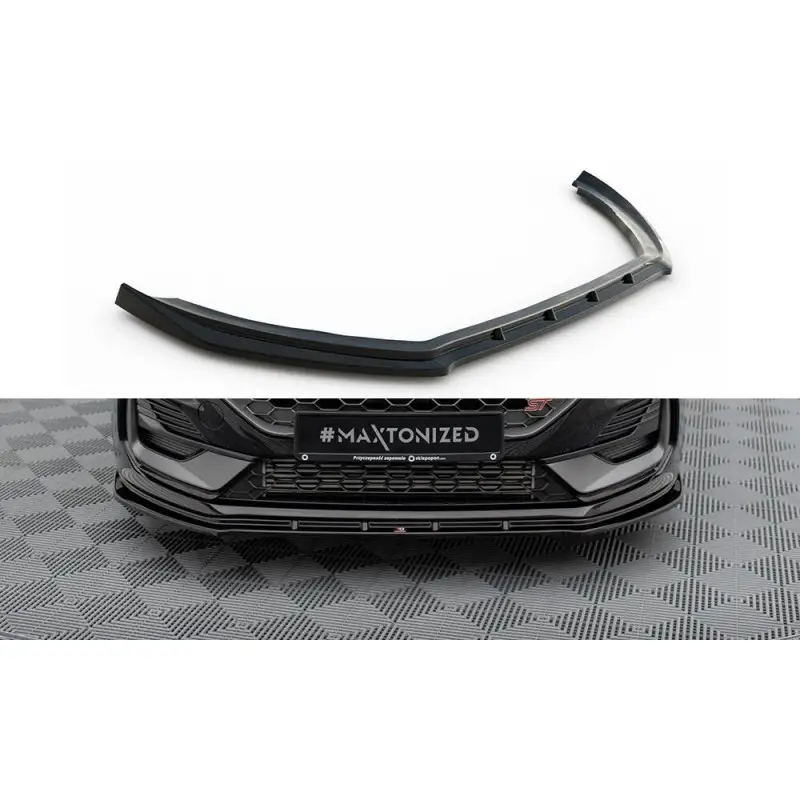 LAME DU PARE-CHOCS AVANT V.2 FORD FIESTA ST MK8 FACELIFT - MAXTONDESIGN - FINITION NOIR BRILLANT Offre Exclusive