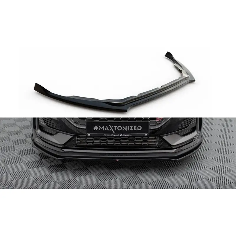 Offre Du Jour LAME DU PARE-CHOCS AVANT V.1 FORD FIESTA ST MK8 FACELIFT - MAXTONDESIGN - FINITION NOIR BRILLANT