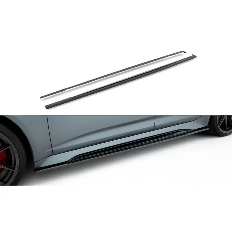 Livraison Express FIBRE DE CARBONE DES BAS DE CAISSE AUDI RS6 C8 / RS7 C8 - MAXTONDESIGN - VERITABLE CARBON