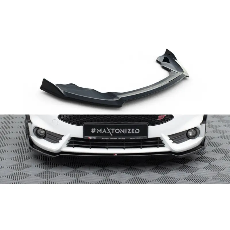 LAME DU PARE-CHOCS AVANT V.5 FORD FIESTA ST MK7 FACELIFT - MAXTONDESIGN - FINITION NOIR BRILLANT Dernière Chance