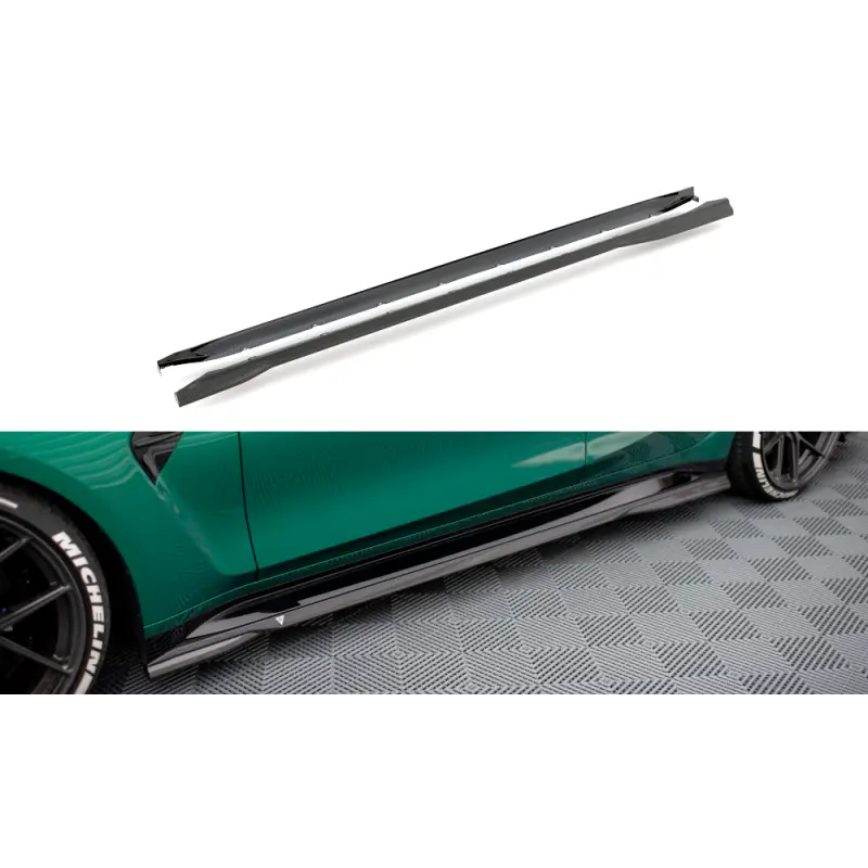 Vente Flash FIBRE DE CARBONE DES BAS DE CAISSE BMW M3 G80 - MAXTONDESIGN - VERITABLE CARBON