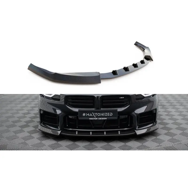 FIBRE DE CARBONE LAME DU PARE-CHOCS AVANT V.2 BMW M2 G87 - MAXTONDESIGN Seulement Aujourd’hui
