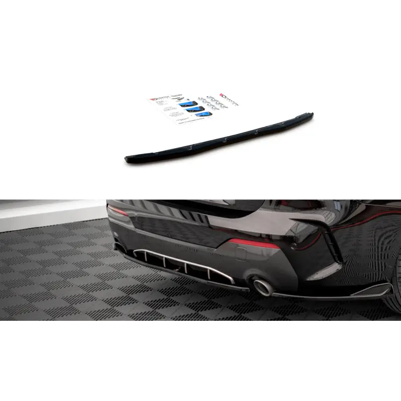 Populaire CENTRAL ARRIERE SPLITTER BMW 4 M-PACK G22-G23(21-22) PACK M - MAXTON DESIGN - FINITION NOIR BRILLANT