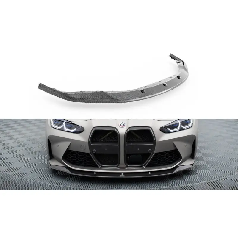 FIBRE DE CARBONE LAME DU PARE-CHOCS AVANT V.3 BMW M4 G82/ M3 G80 - MAXTONDESIGN Jusqu’à Épuisement Des Stocks