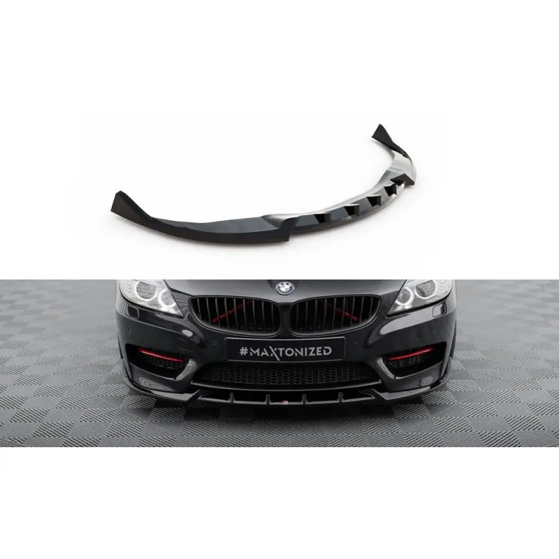 Pas Cher LAME DU PARE-CHOCS AVANT BMW Z4 M-PACK E89 FACELIFT - MAXTONDESIGN - FINITION NOIR BRILLANT